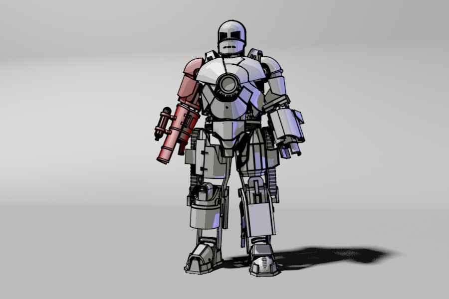 7.Right arm of Iron man Mark1