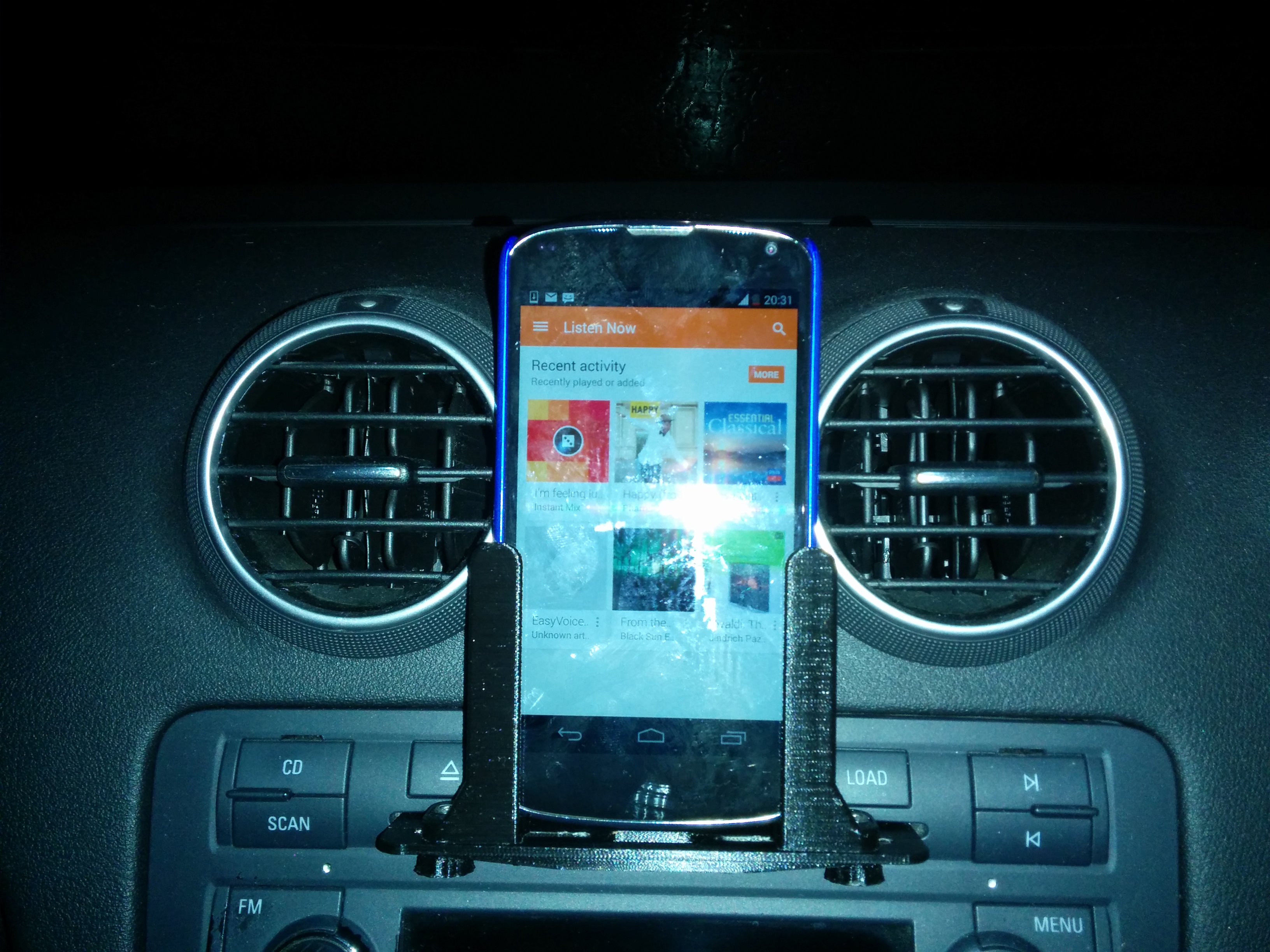 Car CD stereo phone bracket