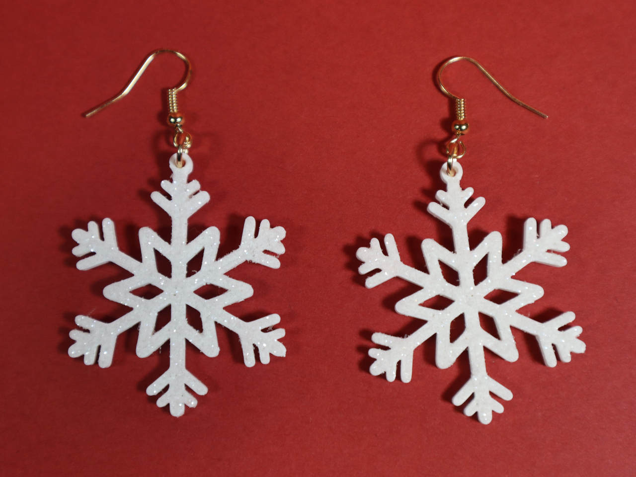 Snowflake earrings / ornament