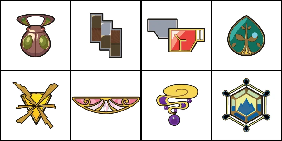 pokemon Kalos gym badges