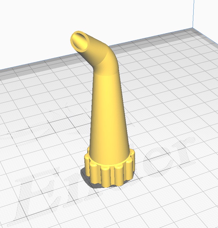 Angled nozzle silicone flat 45 degrees