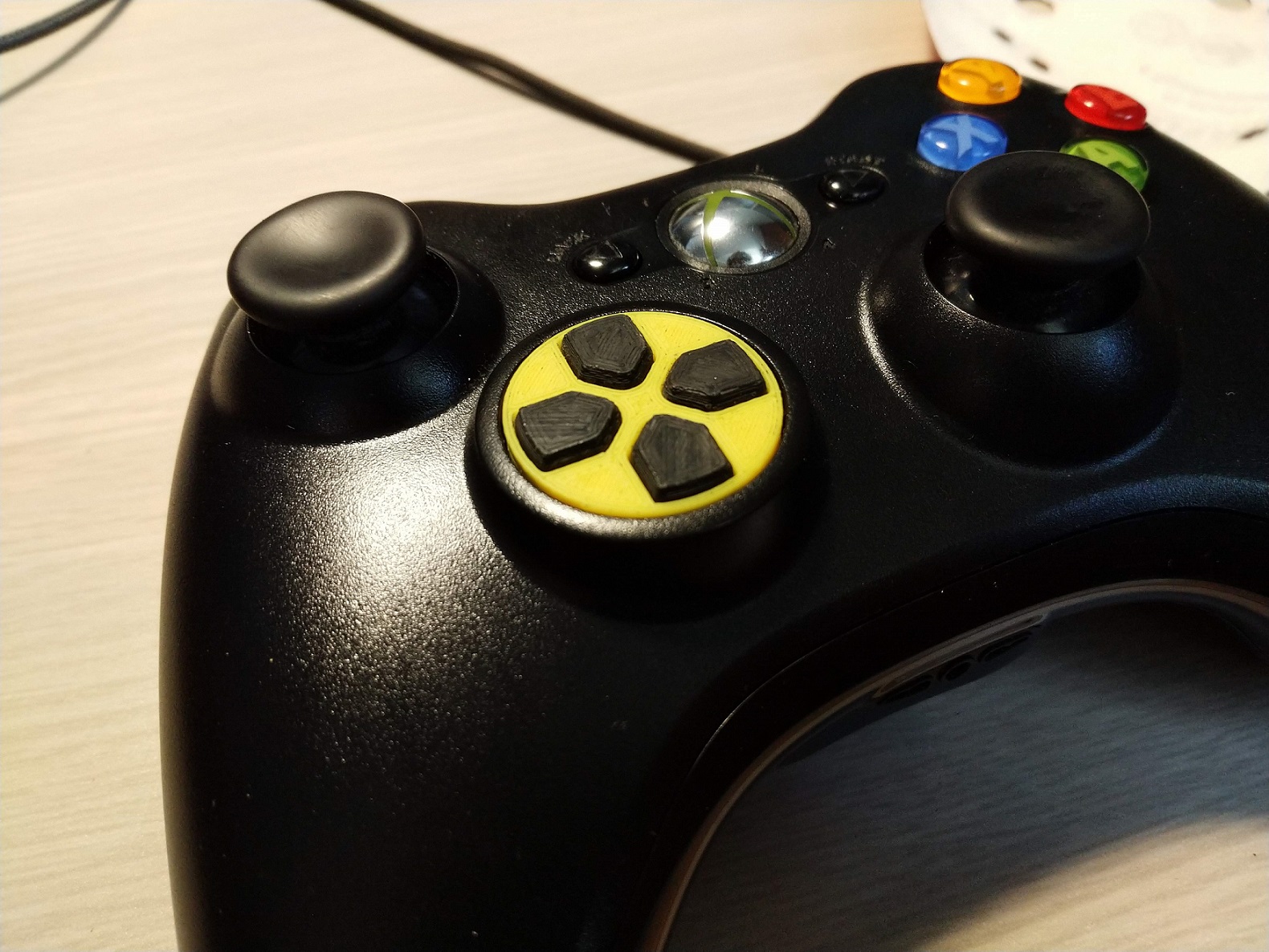 Xbox 360 controller single button D-pad mod, without shell modifications