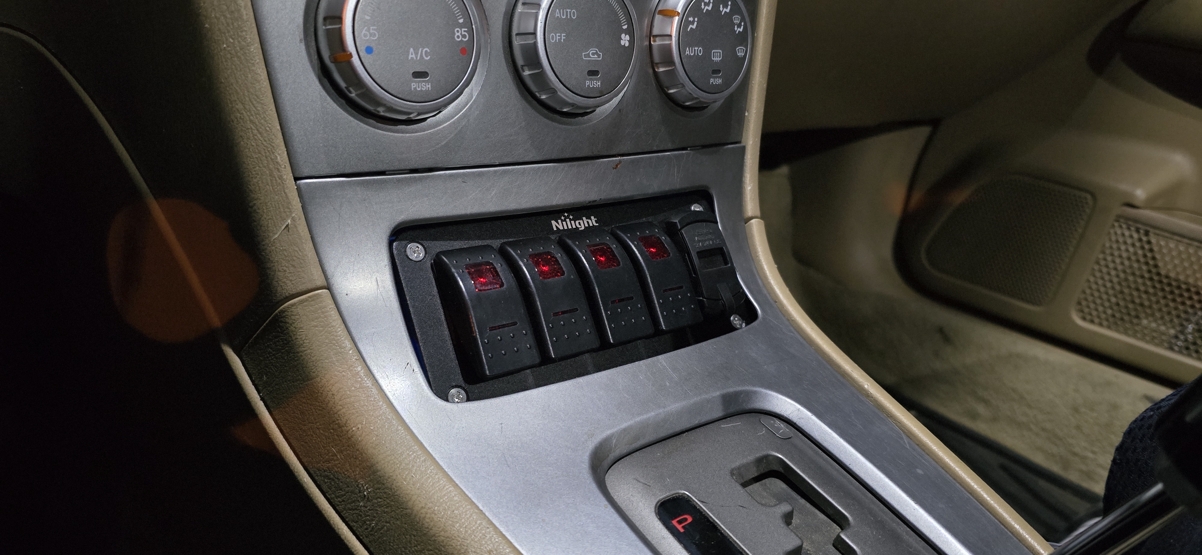Nilight Switch Mounting Bracket - SG Subaru Forester Ashtray Replacement