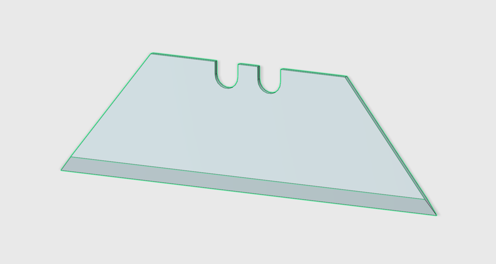 Razorblade Mockup /w Parametric