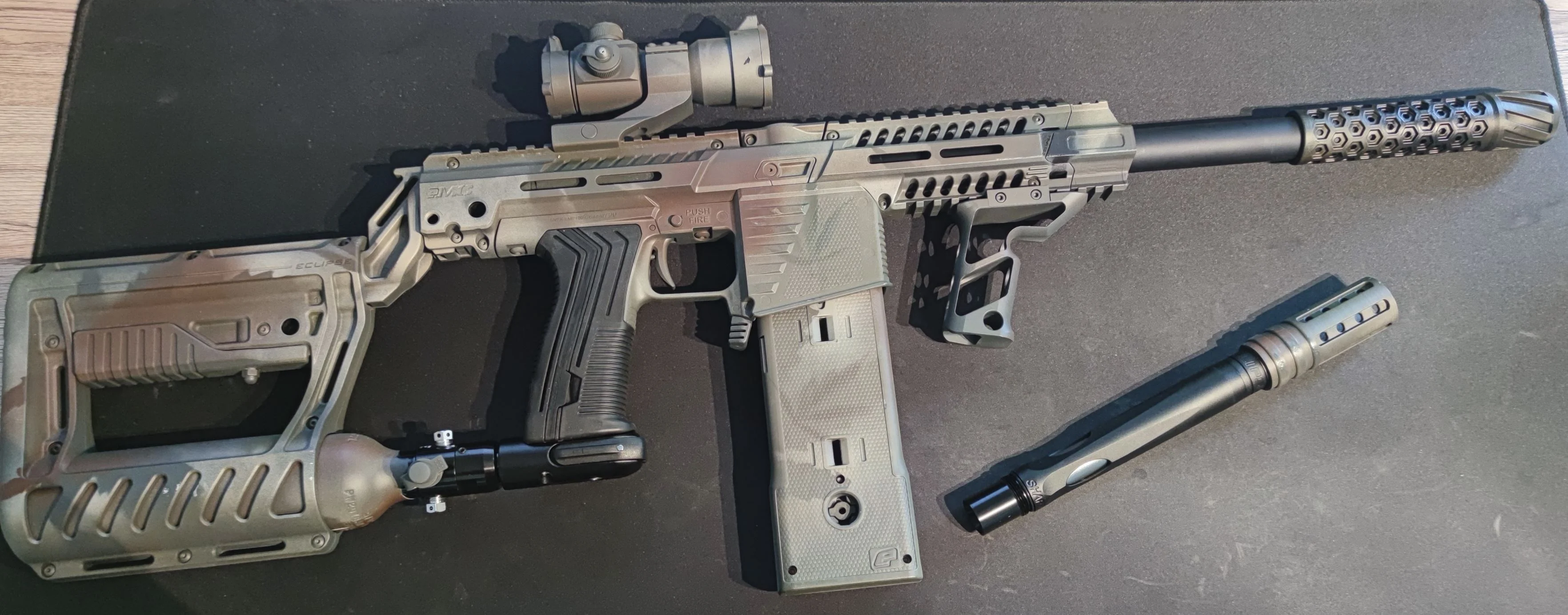 Silencer mockup for Paintball (M22x1)
