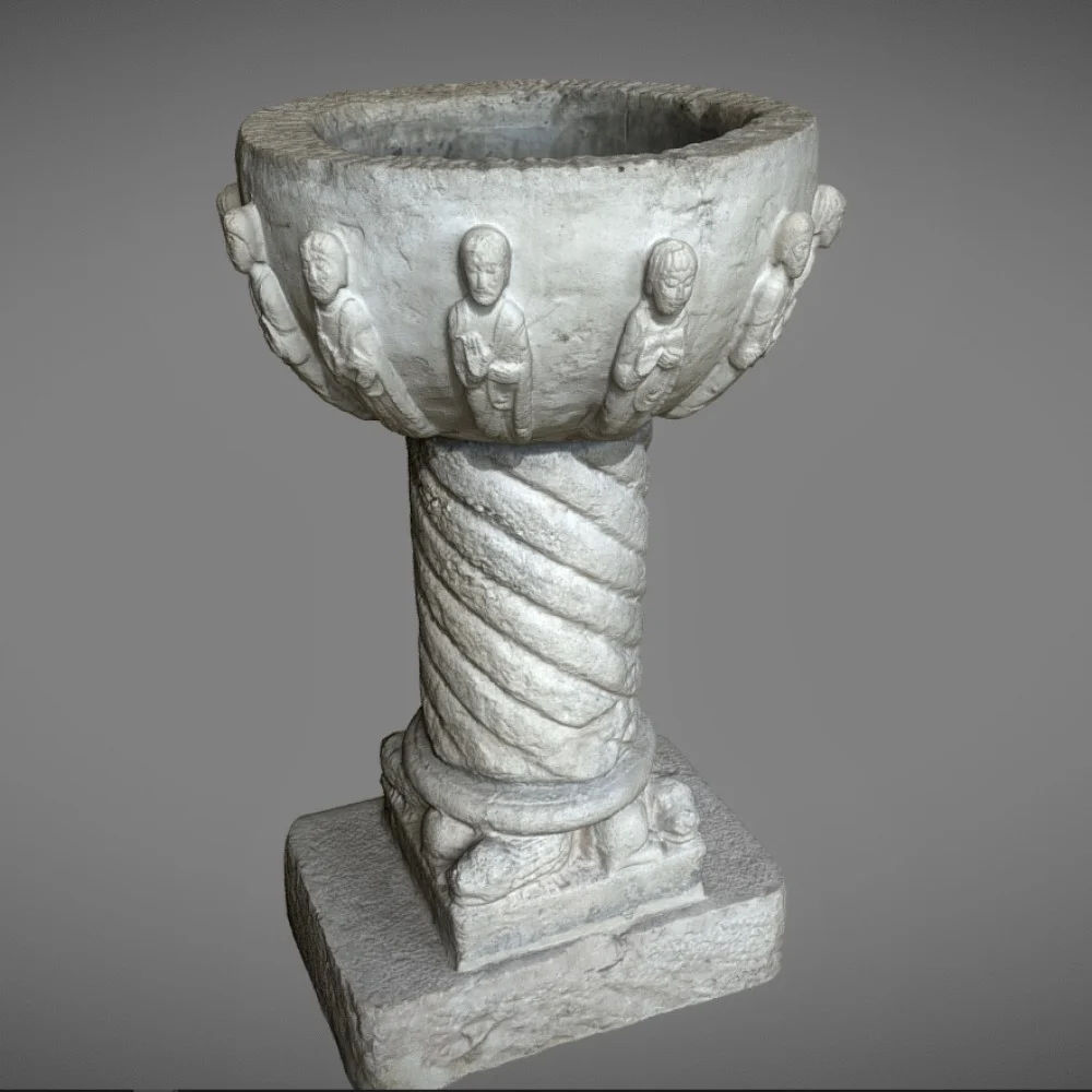 Bapstismal Font at Rochefort church