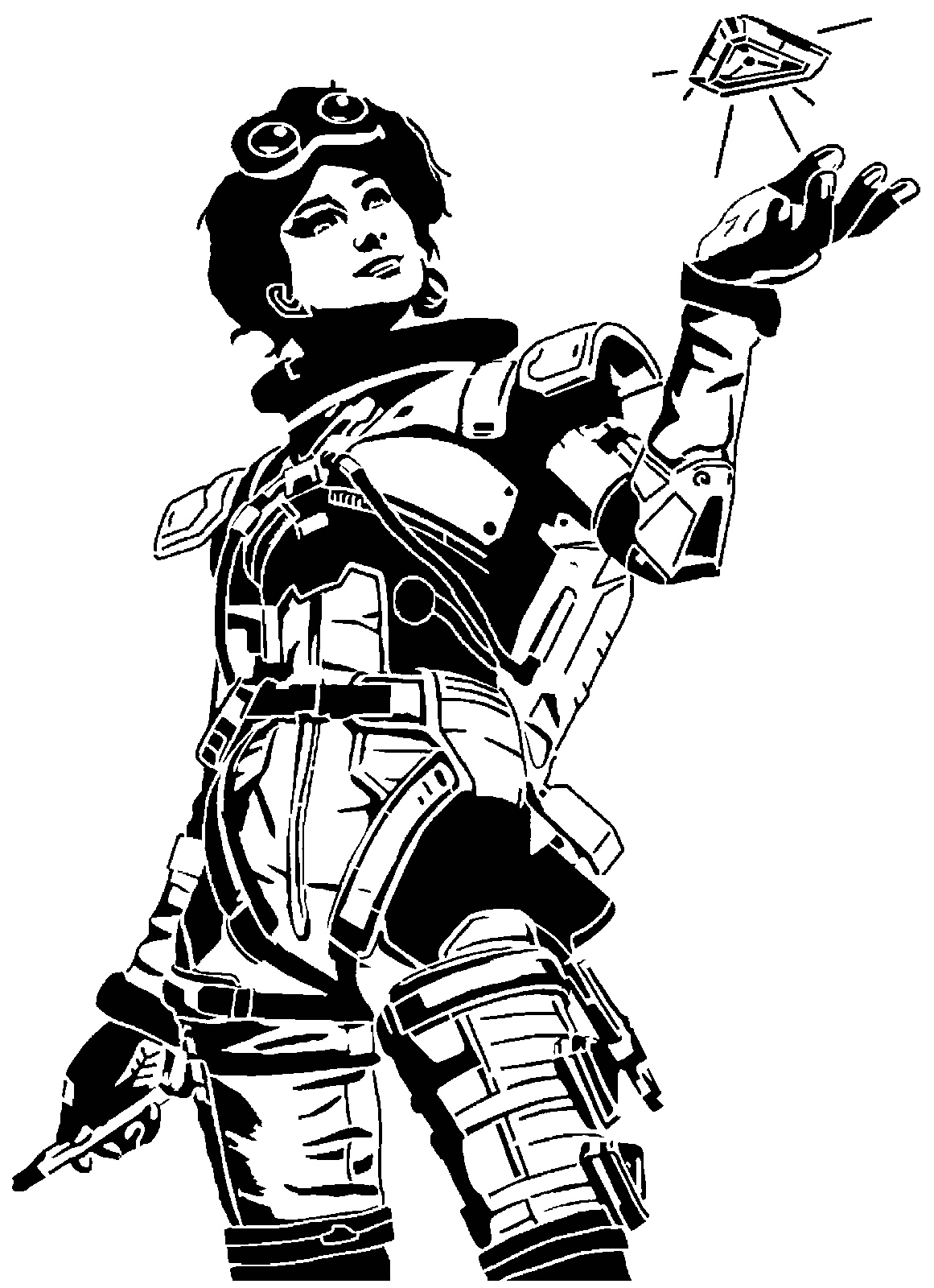 Apex Legends Horizon stencil