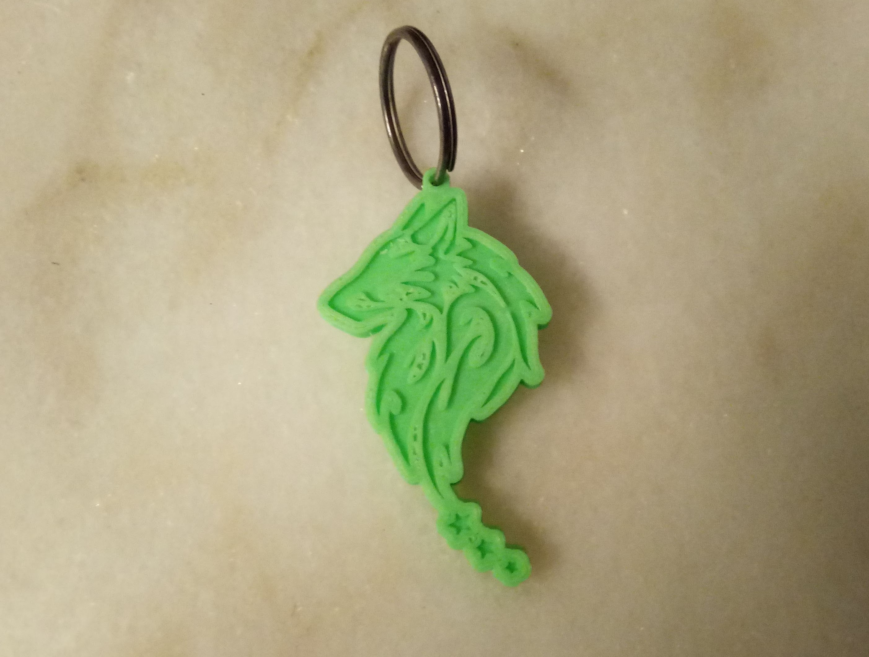 Wolf keychain