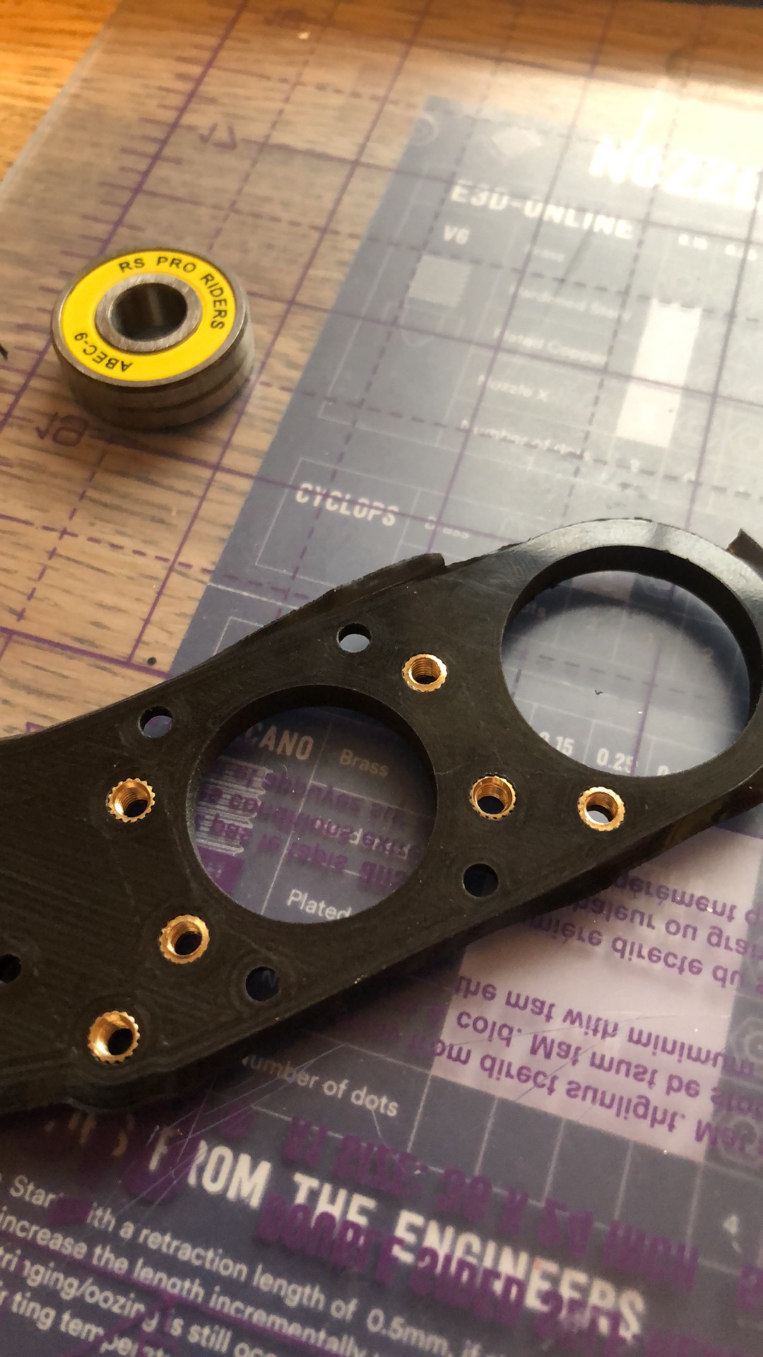 E3D ASMBL with threaded inserts.