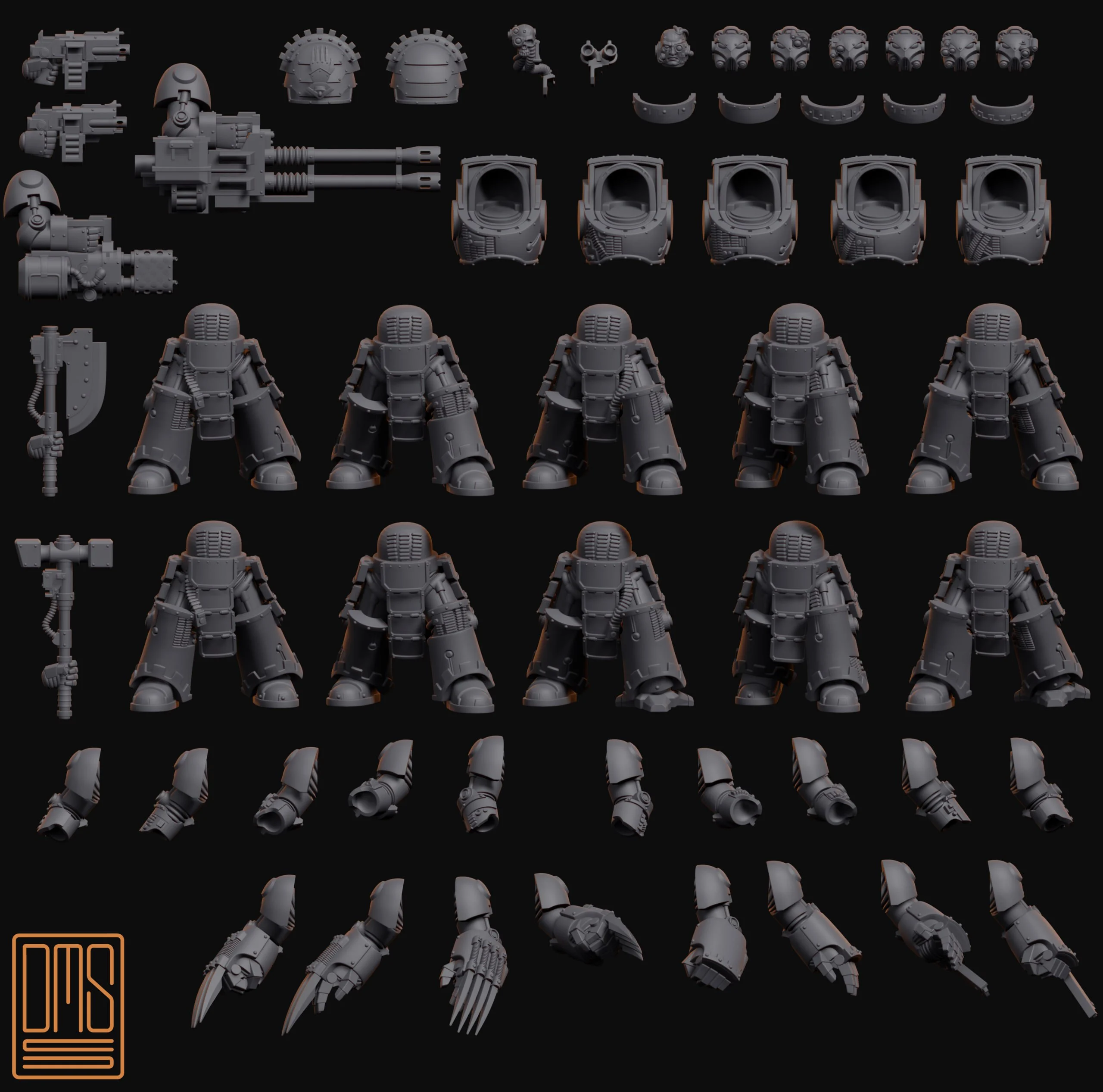 Gorgon Terminator Iron Hands with some Bionics Pieces