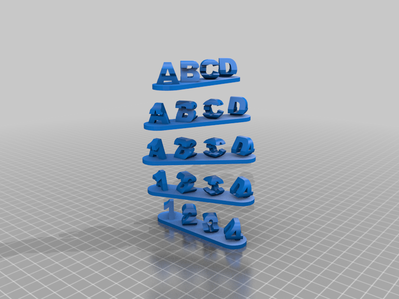 Customizable dual perspective name plate