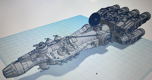 Original Millennium Falcon Pirate Ship model - improved