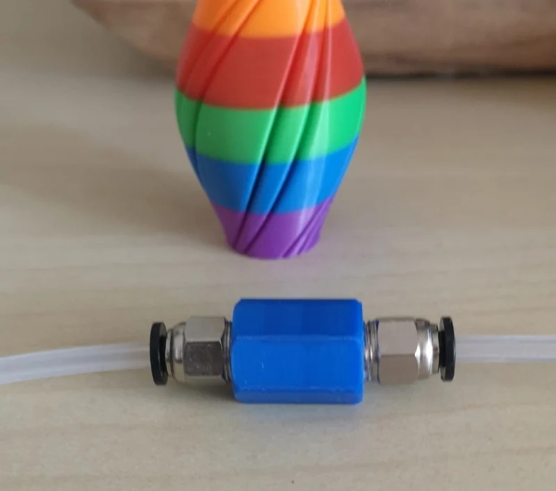 PTFE Tube Connector with PC4-01 PC4-M10 Fitting