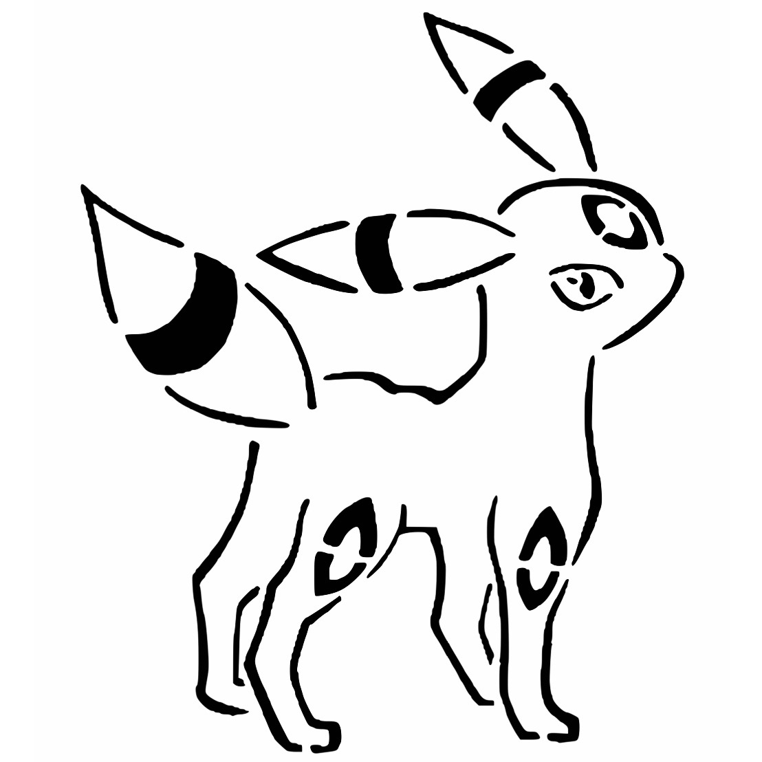 Umbreon stencil 2