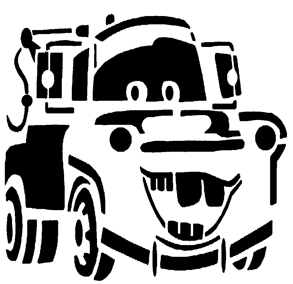 Tow Mater stencil