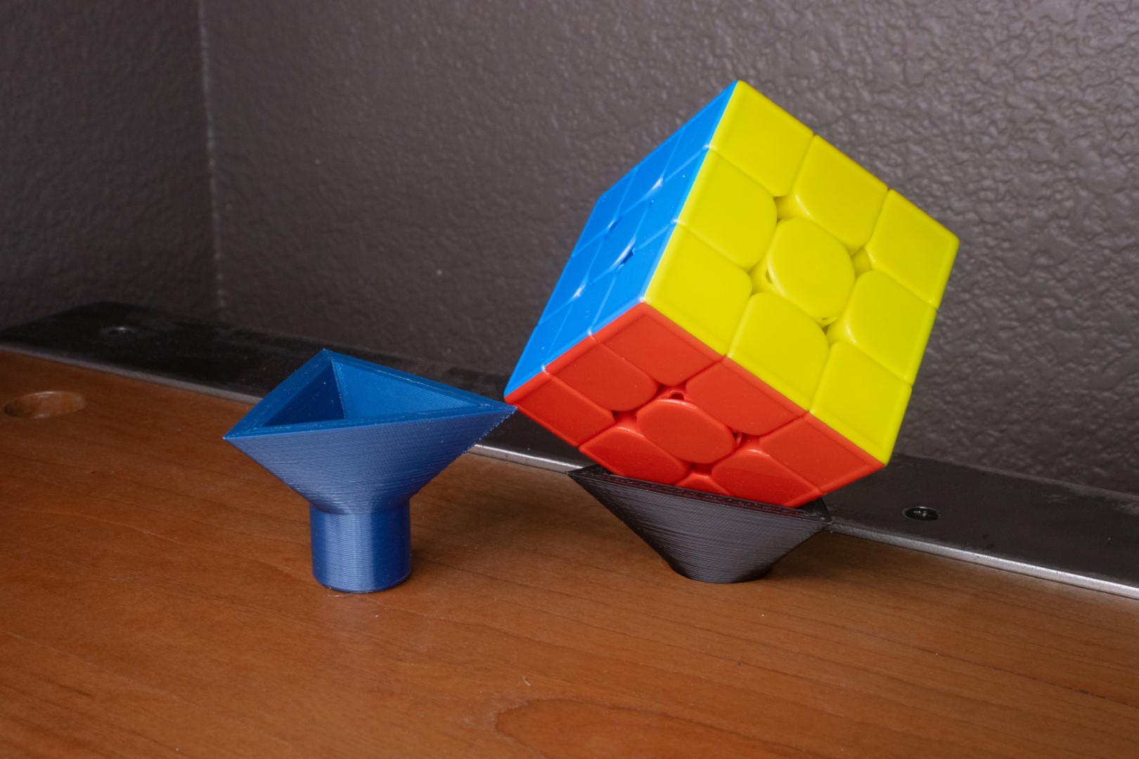 Rubik's Cube Holder (for the Holey Desk)