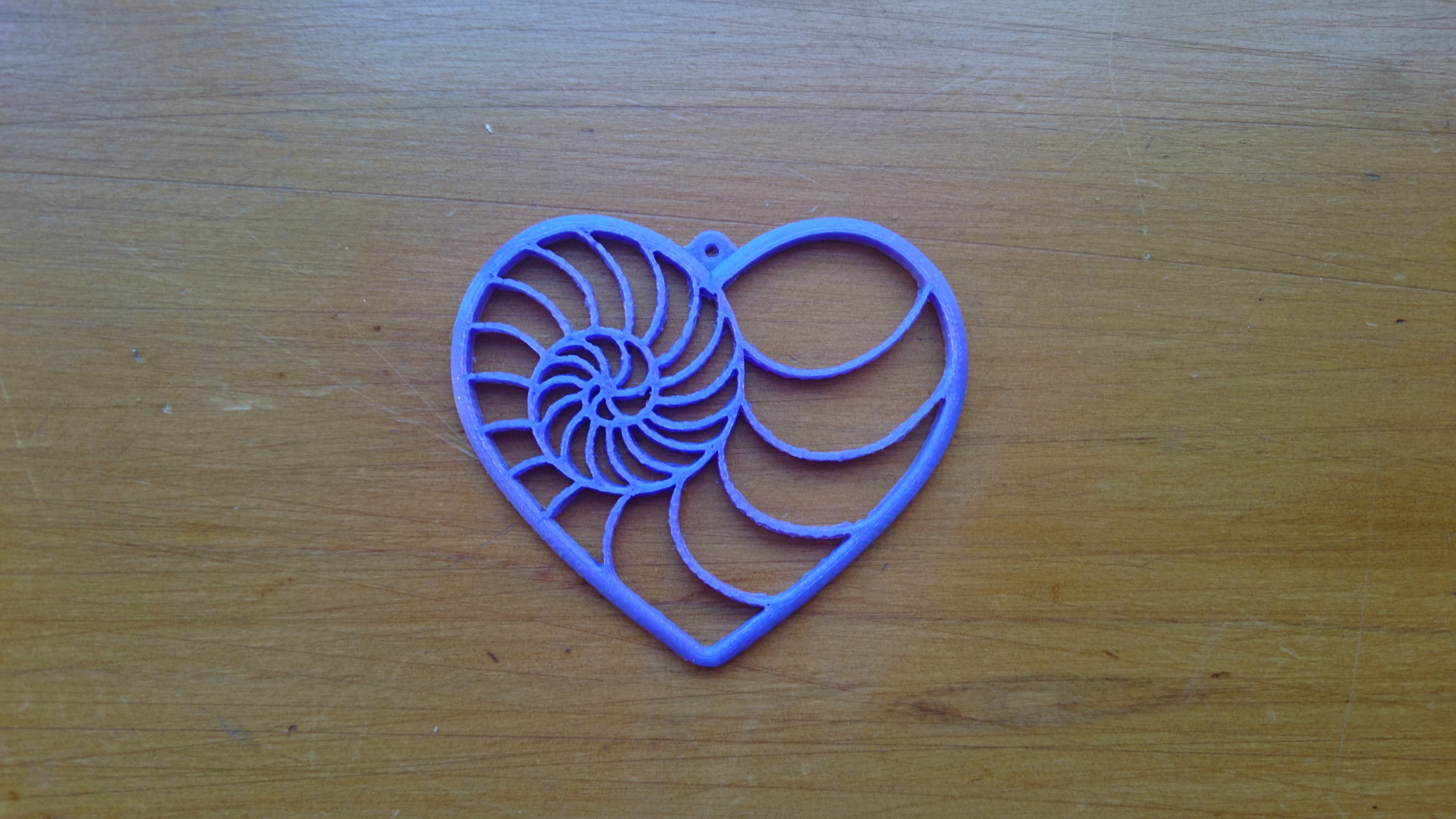 Fibonacci heart shell