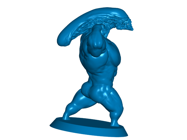 Ultra Swole Alien Xenomorph Bodybuilder