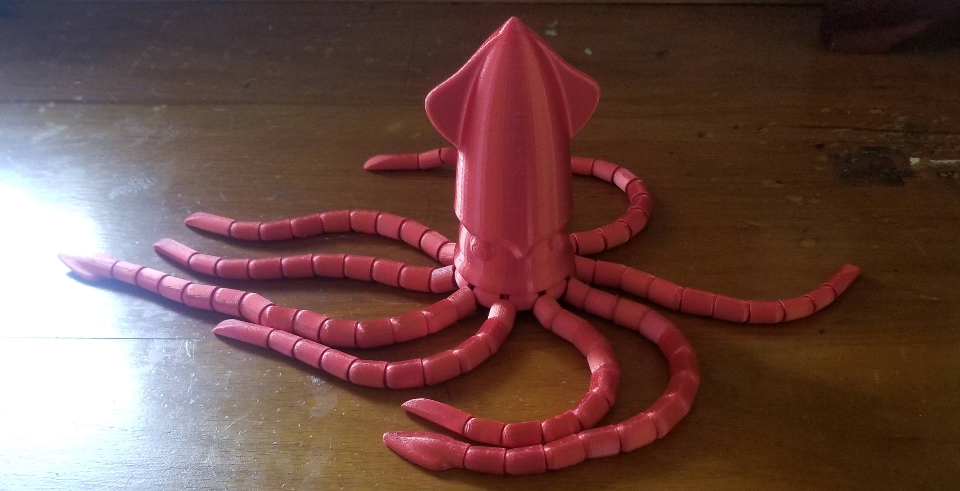 Giant Colossal Squid - Easy assembly, Print in Place Tentacles