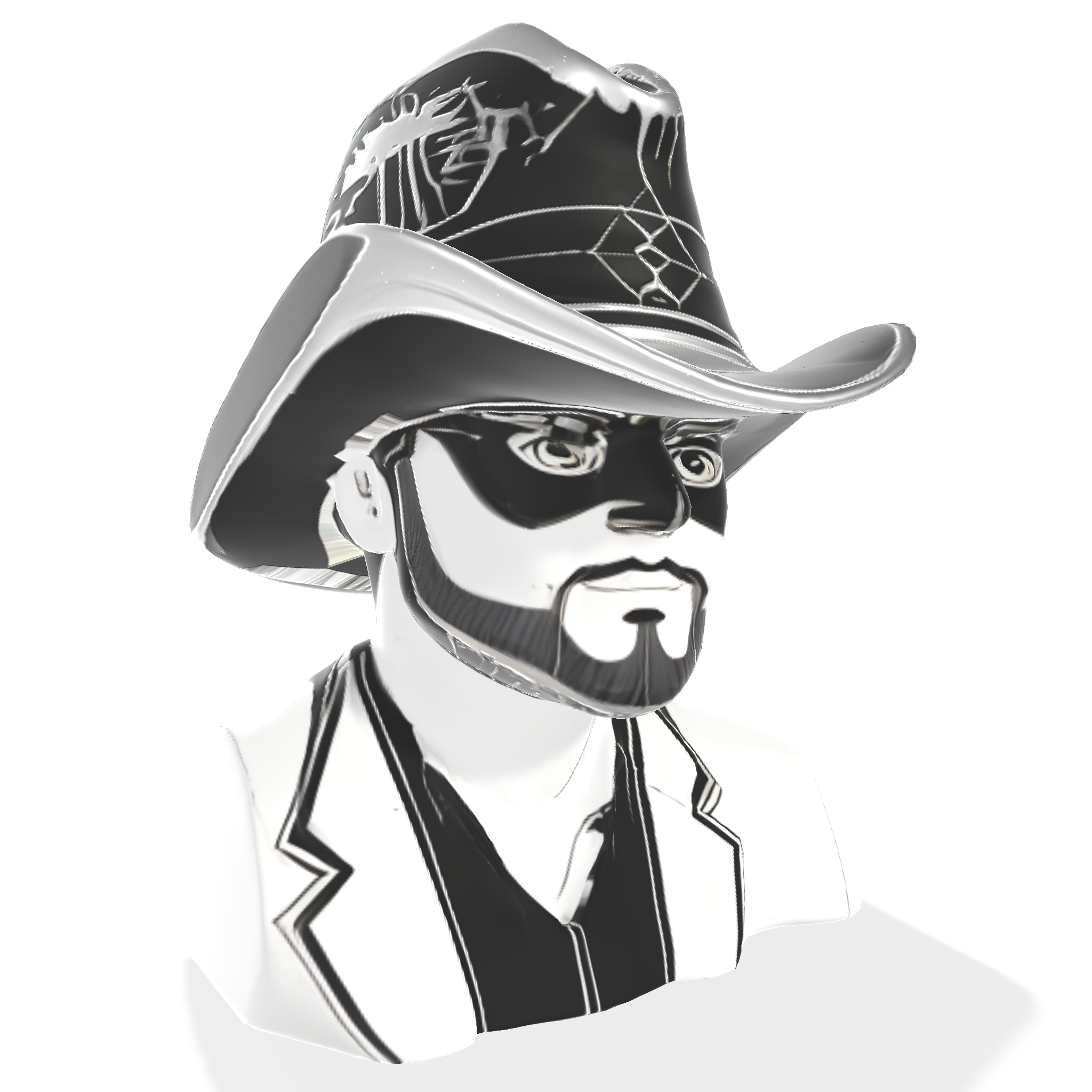Steampunk Cowboy Bust