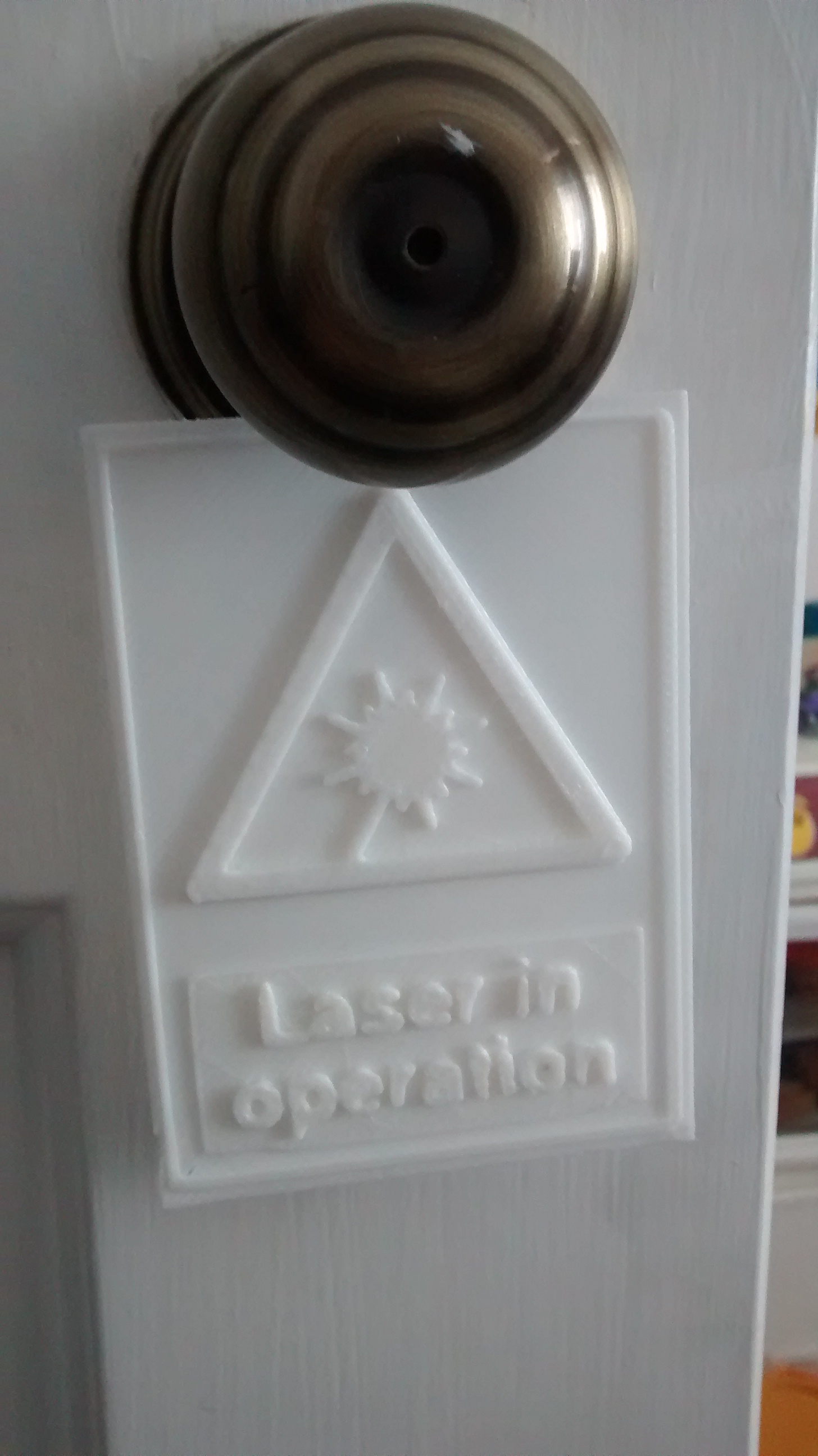 Warning Sign for Lasers