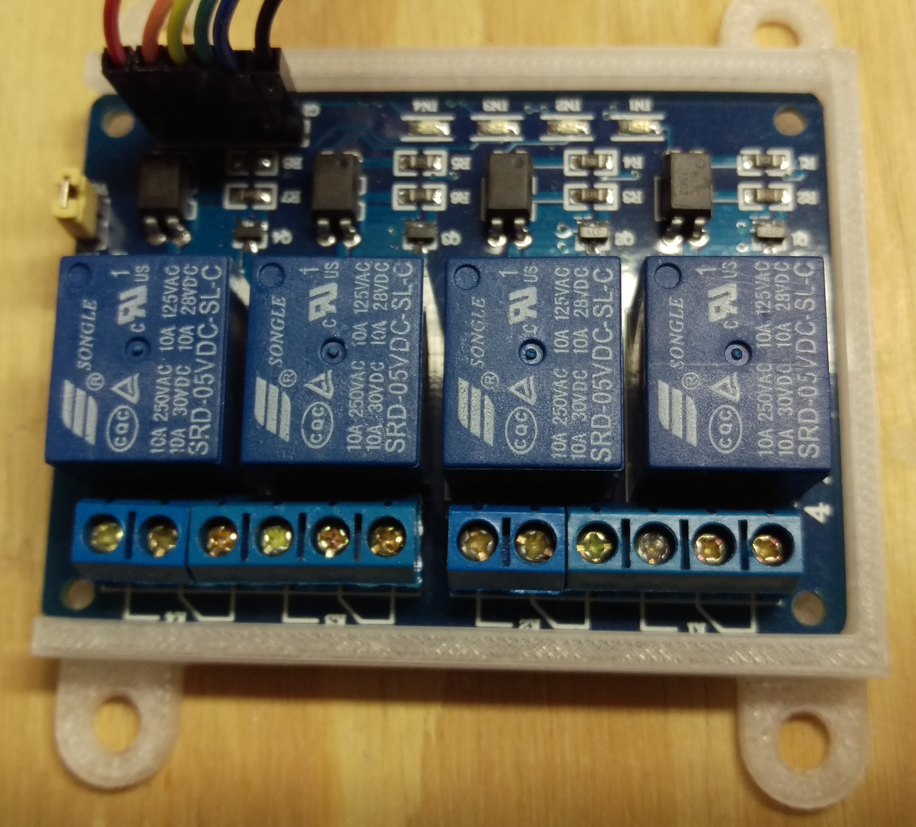 Arduino Raspberry Pi 4 relay board mount