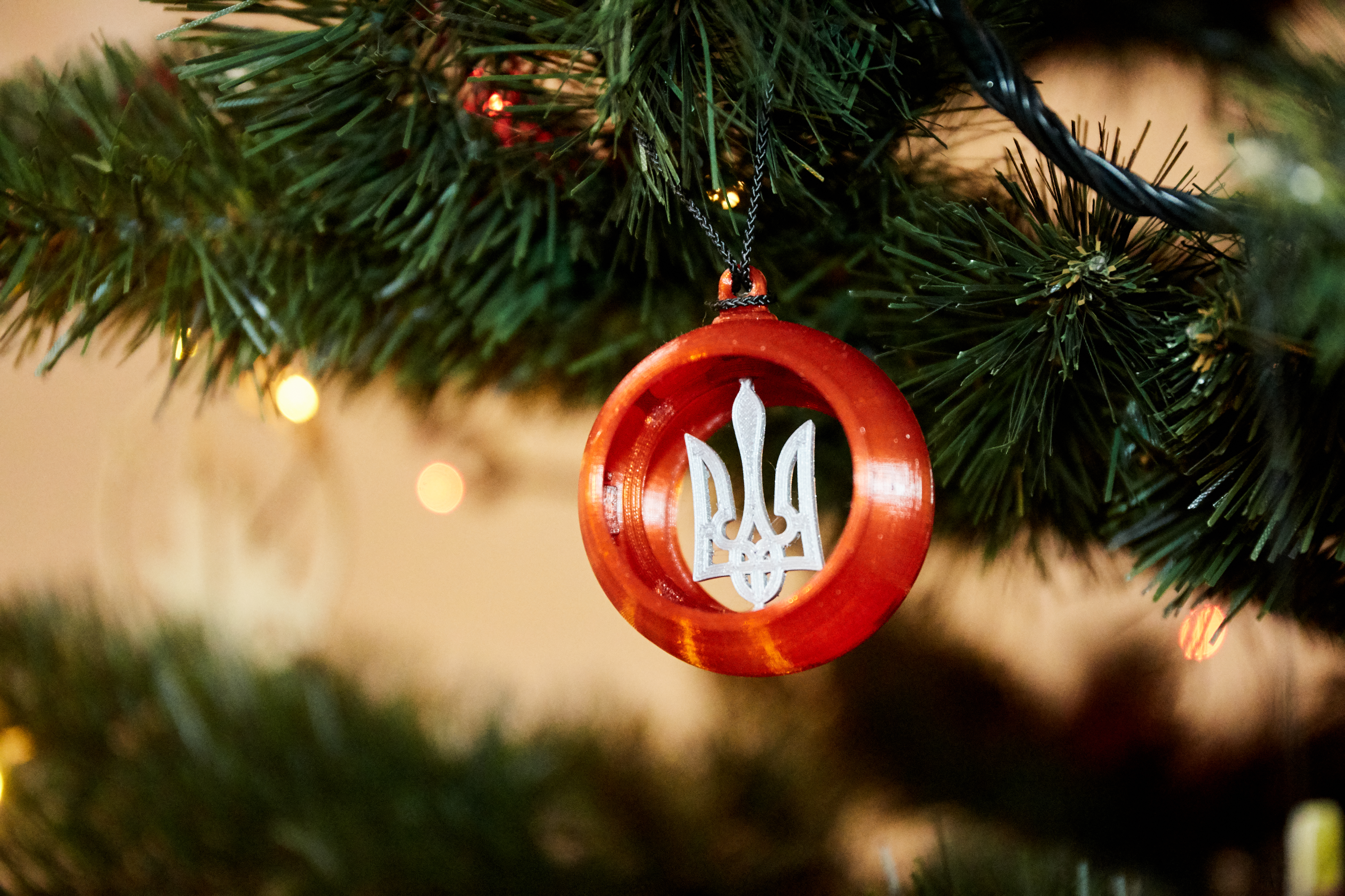 Tryzub Insert for a Snap Fit Ornament