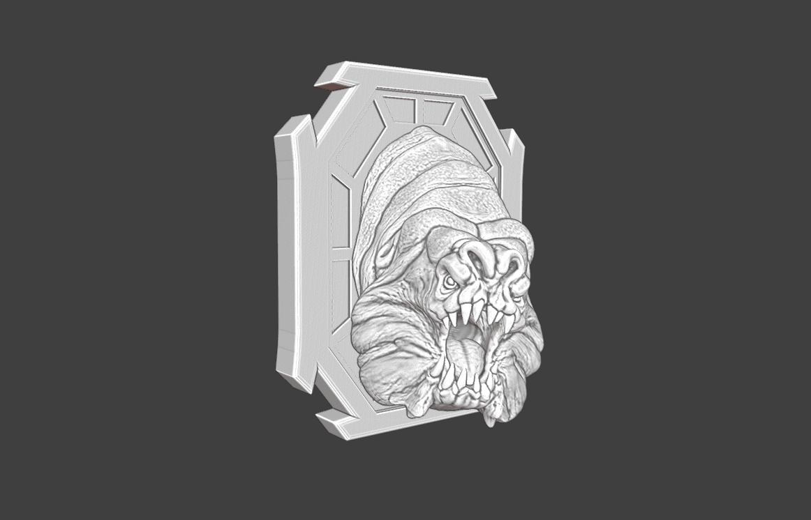 Rancor Head Trophy Mount