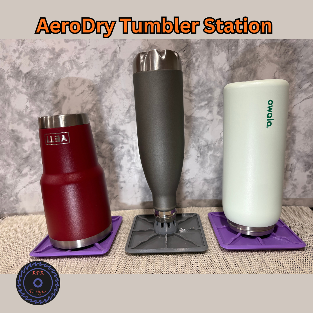 AeroDry Tumbler Station - Dual Version Drying Dock
