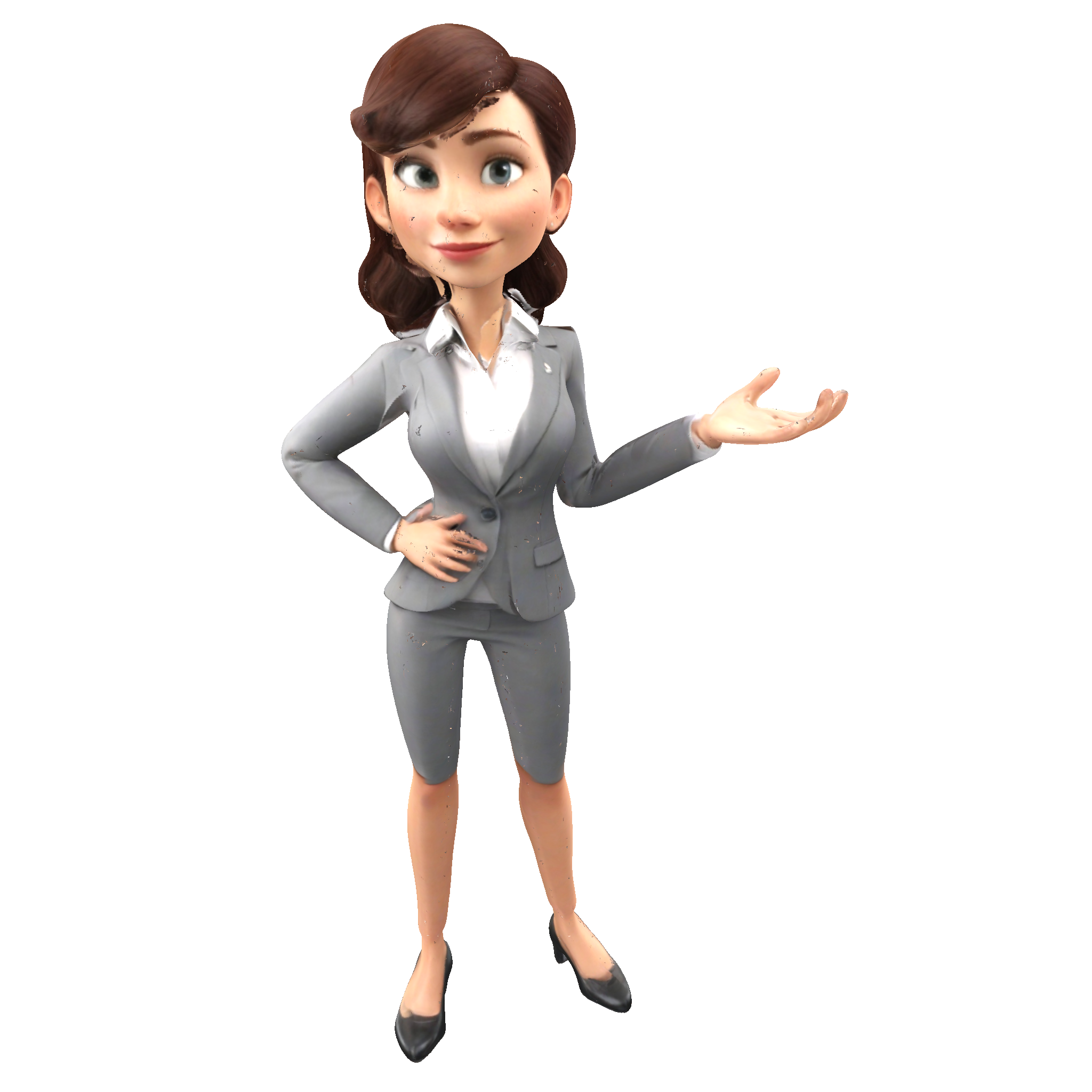 Friendly Businesswoman Figurine