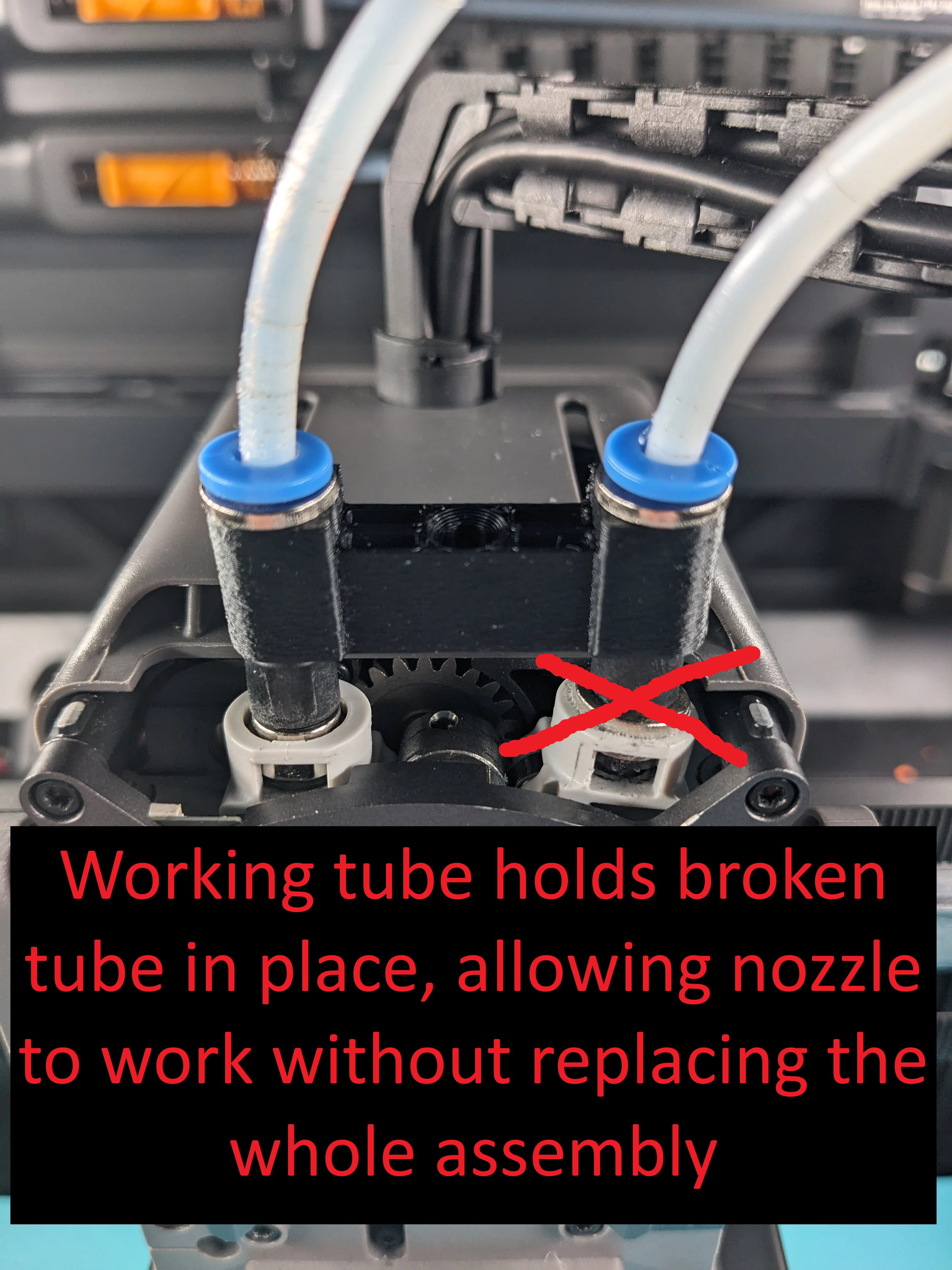 H2D/H2C - Fix for broken extruder pneumatic connectors - avoid $25 replacement part!