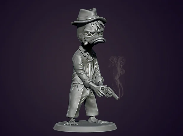 Howard the Duck (Duck detective with a gun)