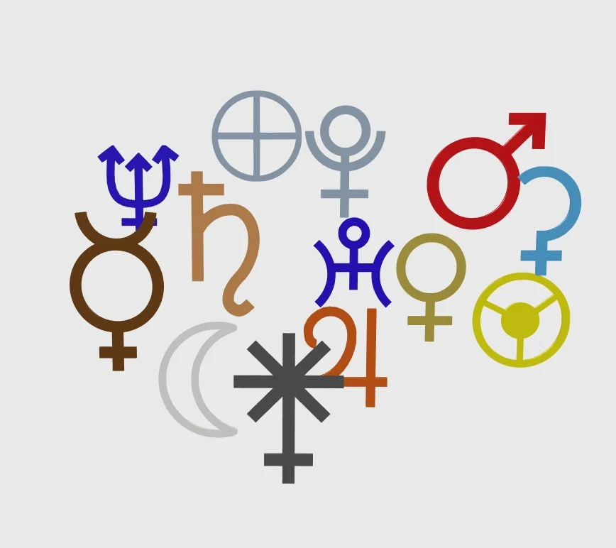 Symbols for planets
