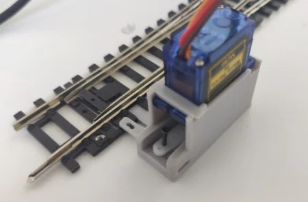 Turnout (left) H0 Piko with Servo