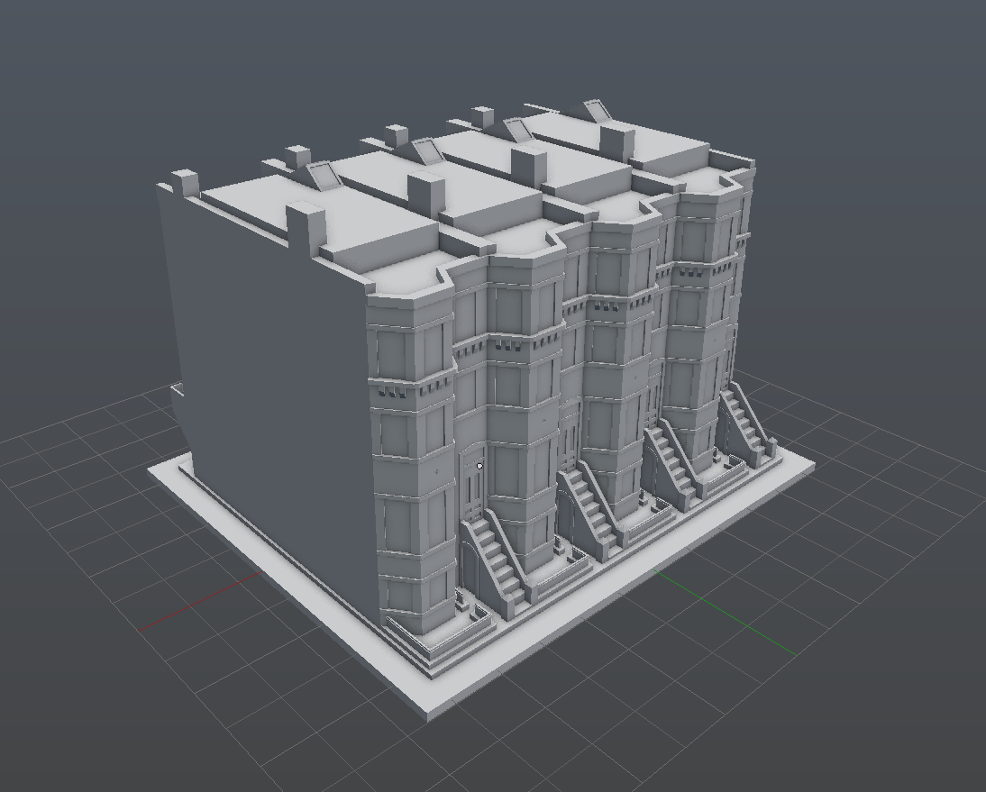 Boston Row House - block of 4