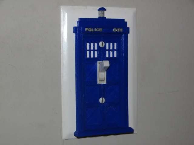 Tardis Light Switch Decorative Cover
