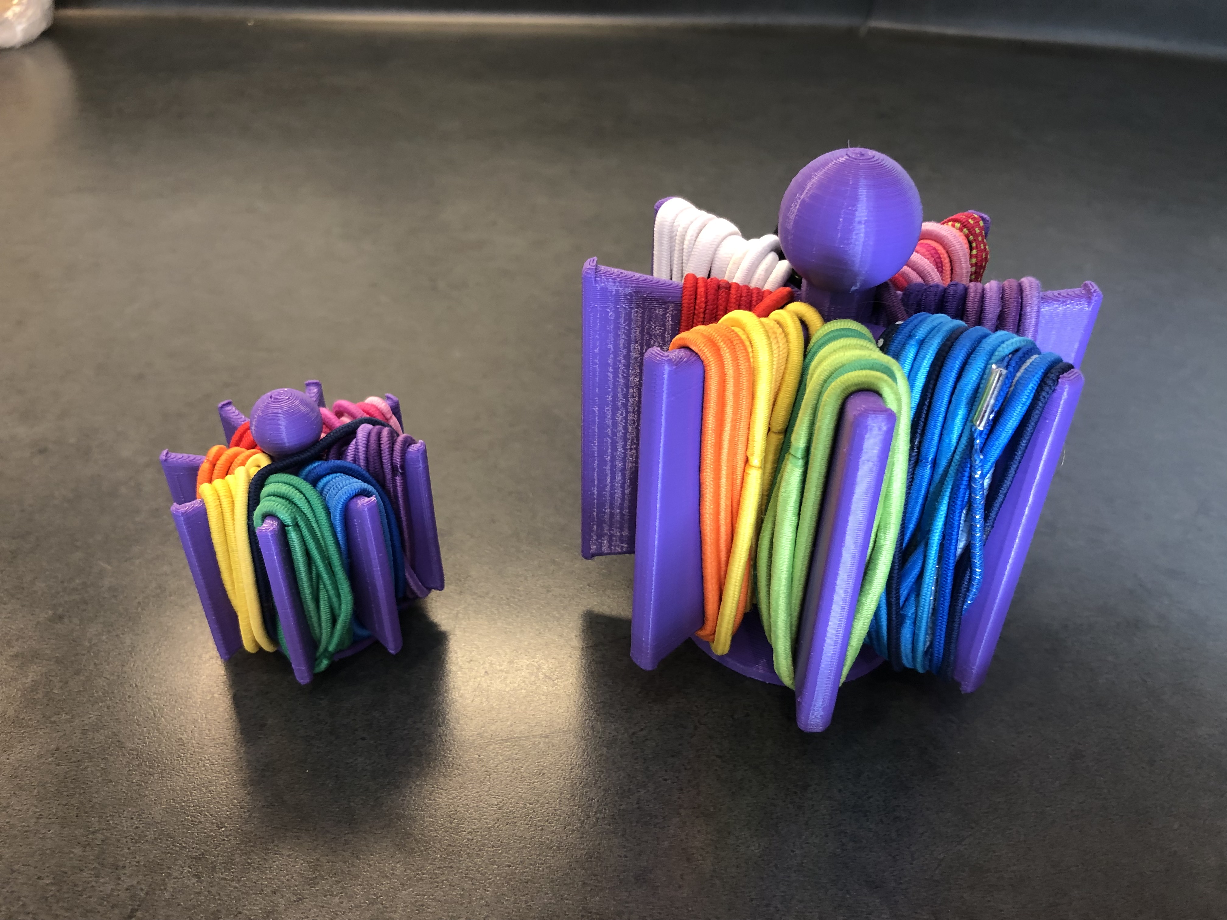 Hair tie organizer
