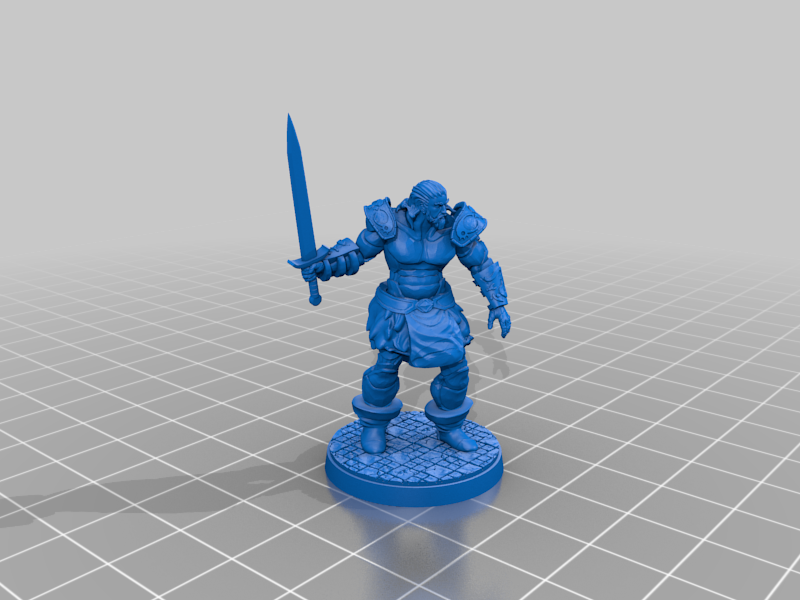 26mm Based Humanoid Construct Warrior (Warforged / Green Star Adept)