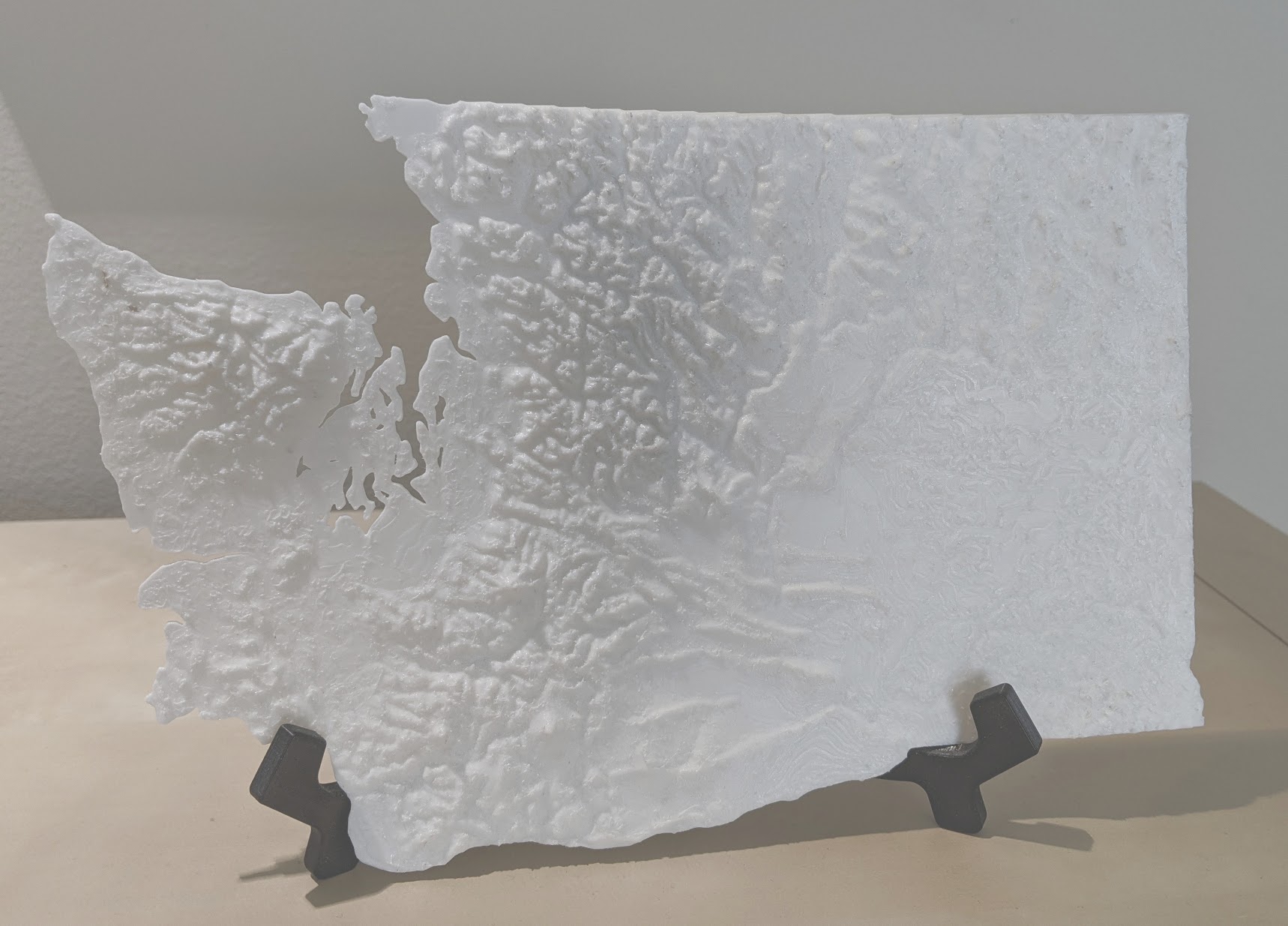 Washington state topographic map