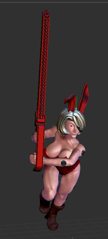 Enraged Crazy sister of bunnygirl costume