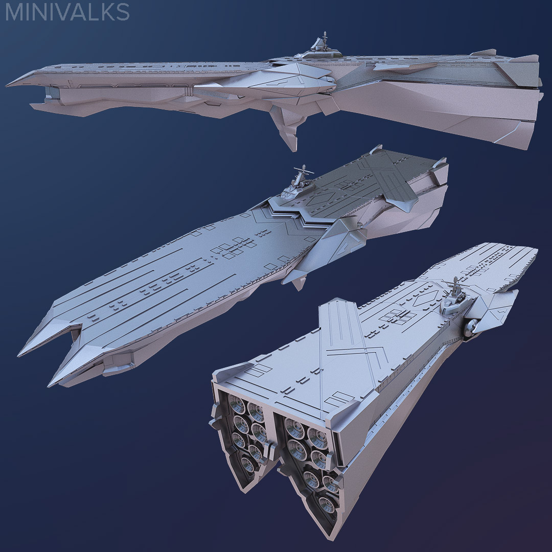 Macross "Battle 7" Carrier (1/4000 scale)