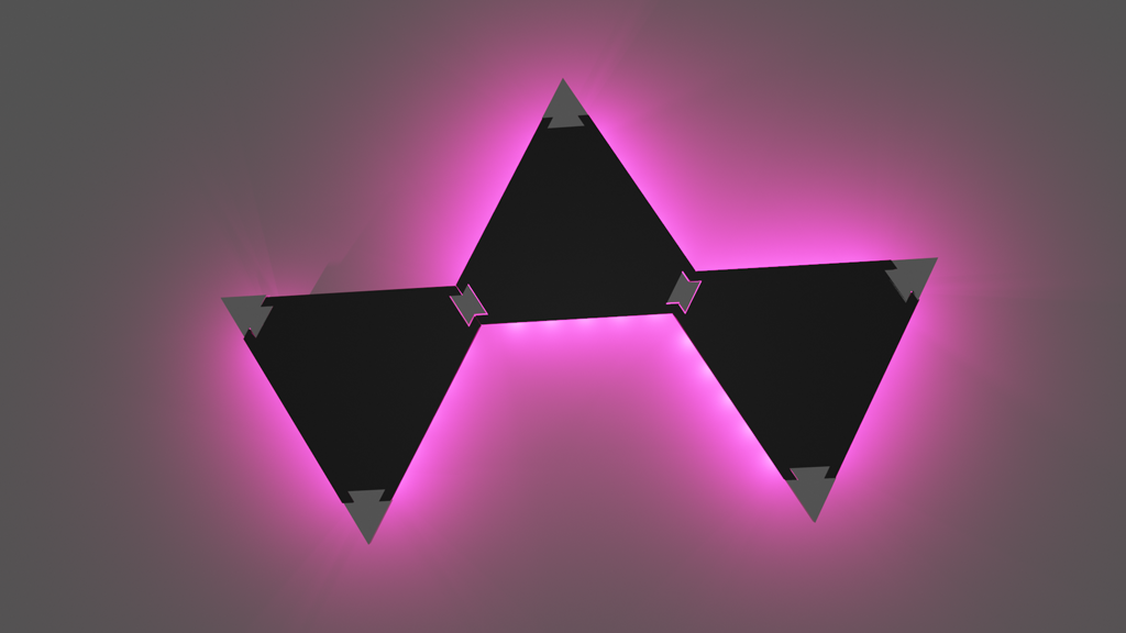 No Solder - Connectable Triangle Light V3 - Customizable