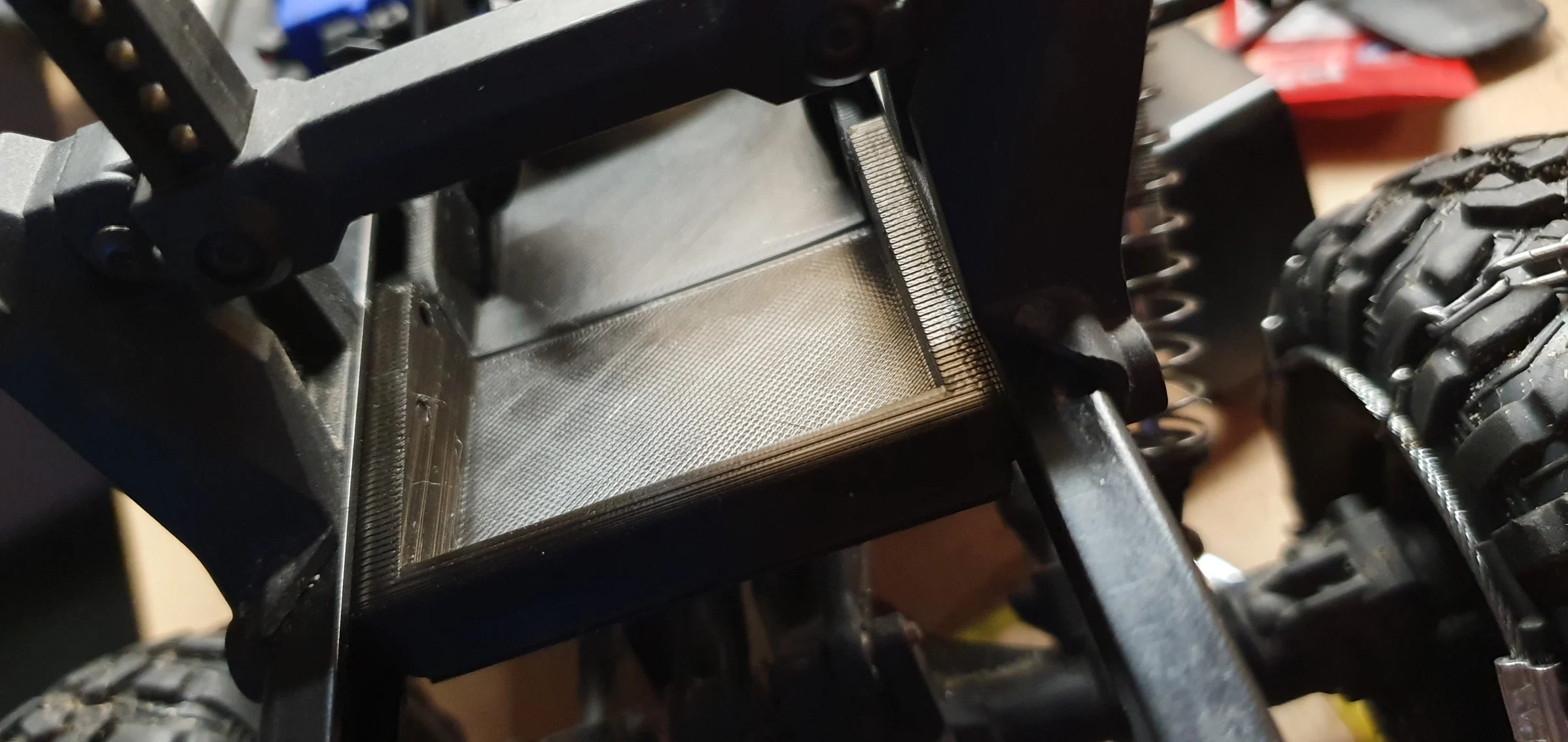 trx4 lcg battery tray extension / lcg brace