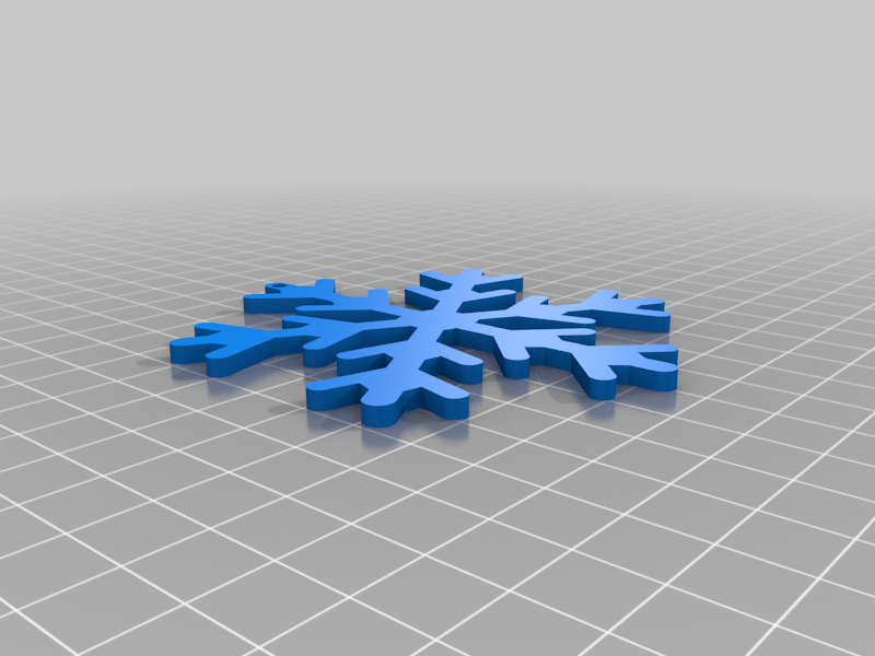 EASY TO PRINT, SNOWFLAKE, CHRISTMAS ORNAMENT 22, ORNAMENTS