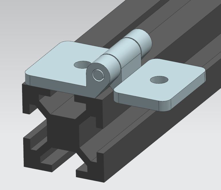 20x20 extrusion hinge