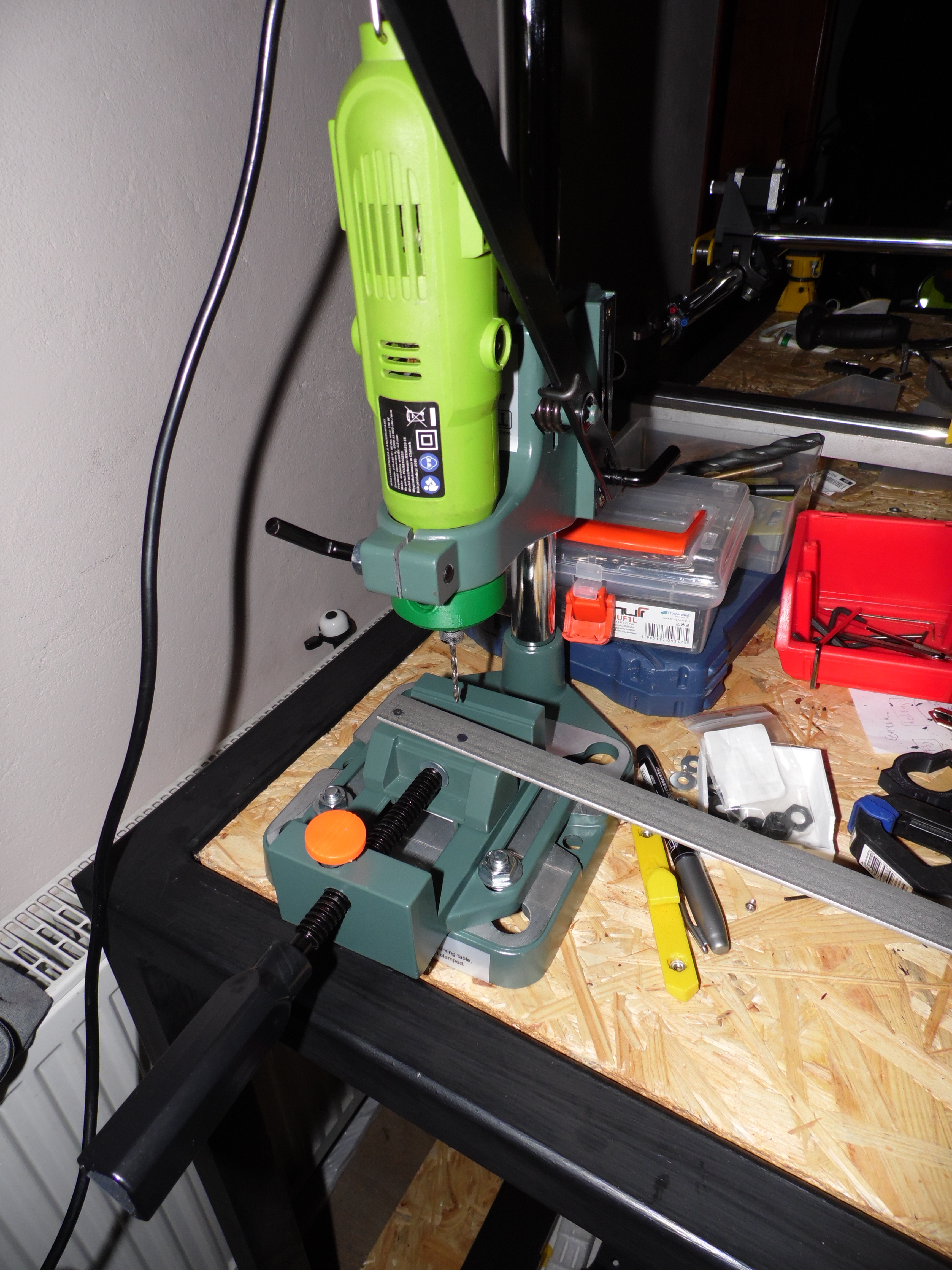 Dremel clone adapter for drill press with 43mm diameter mount
