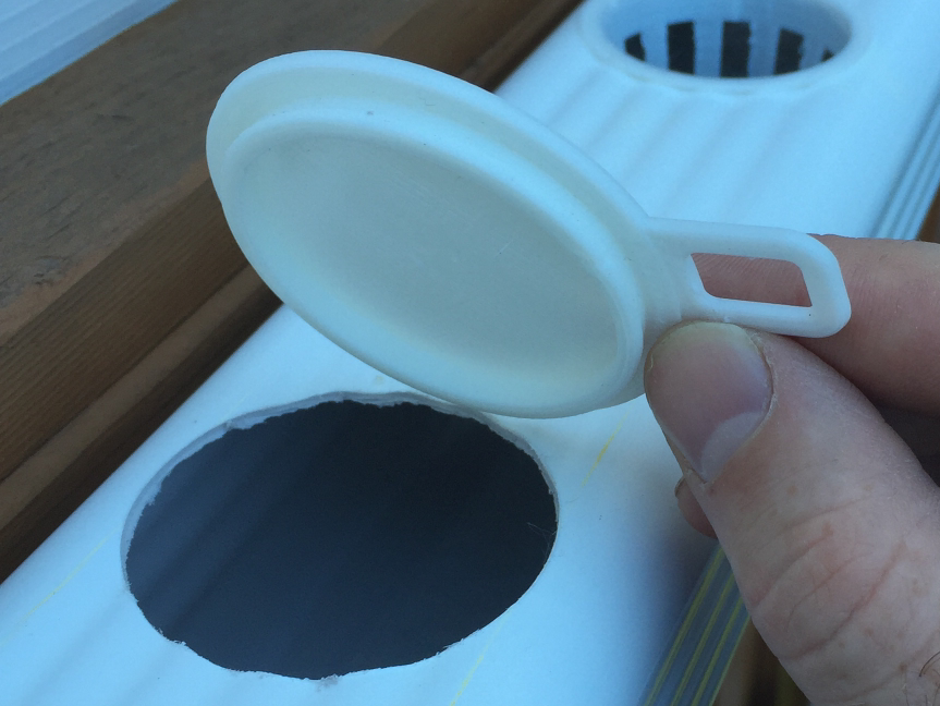 Hydroponic NFT 2 inch Snap In Blanking Cap