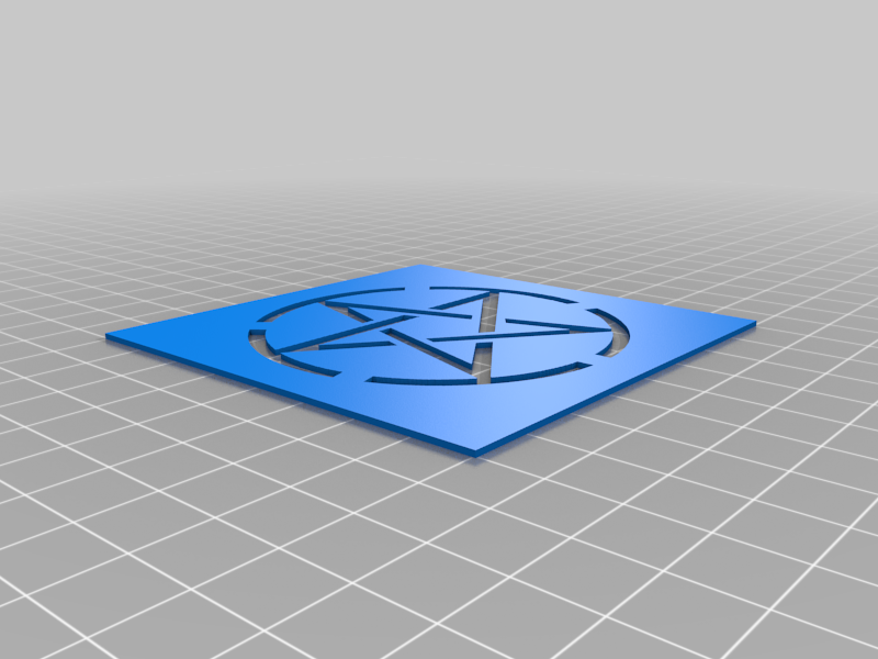 Pentagramm Schablone