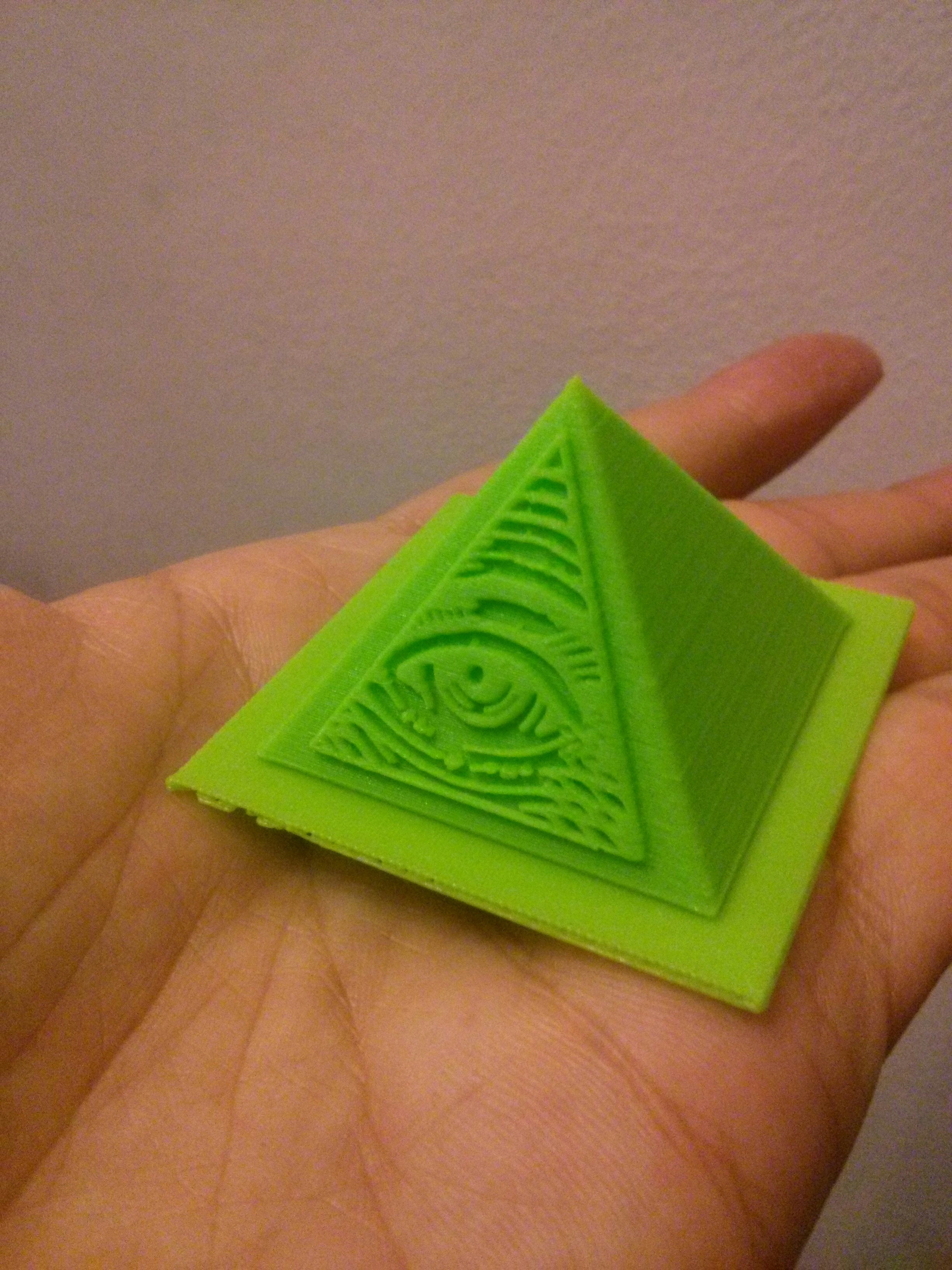 3D illuminati pyramid