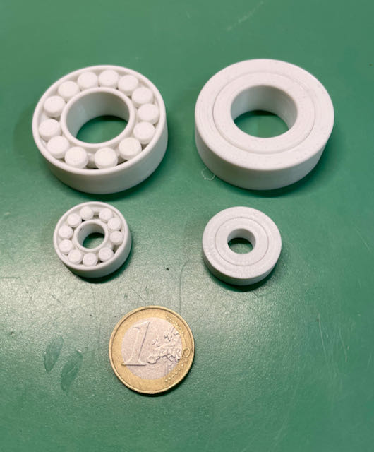 Parametric roller and slide bearing